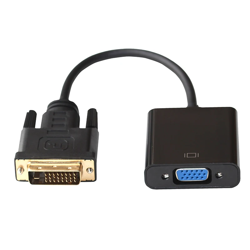 DVI-D Male to VGA Female Converter with IC for computer HDTV PC Laptop Projector |