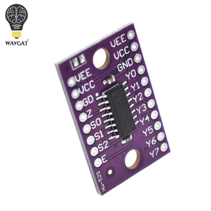 Официальный одноканальный 8 канальный мультиплексор WAVGAT 74HC4051 CD4051 с цифровым