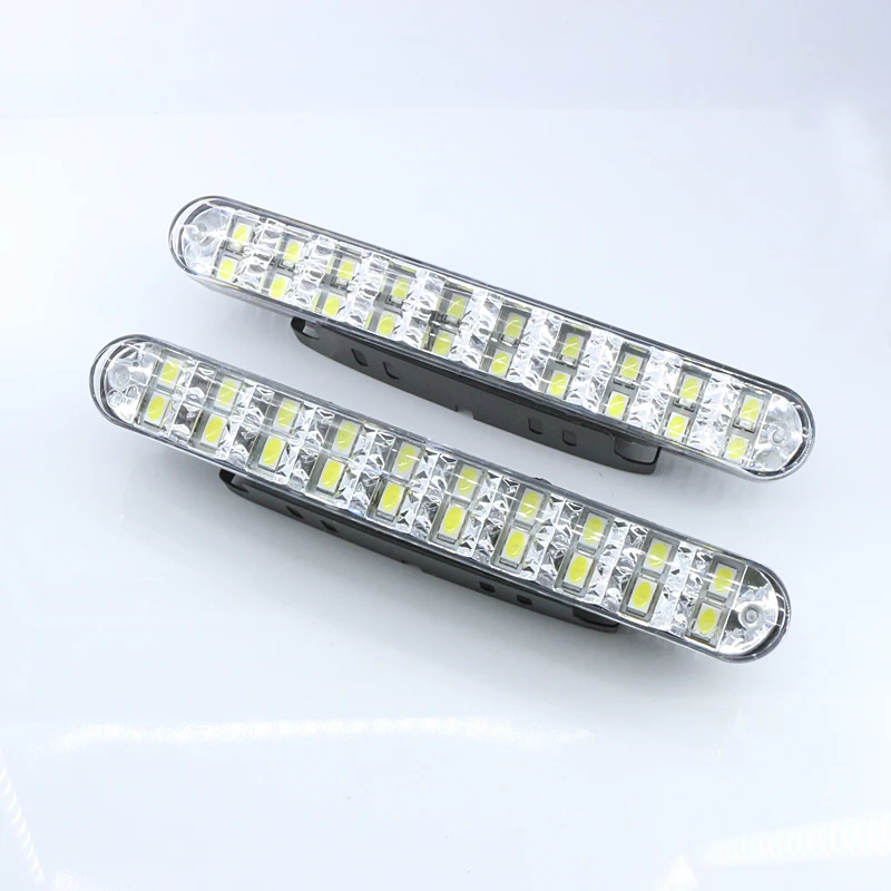 Дневные ходовые огни 2 шт. 30-SMD белые и янтарные двухцветсветодиодный