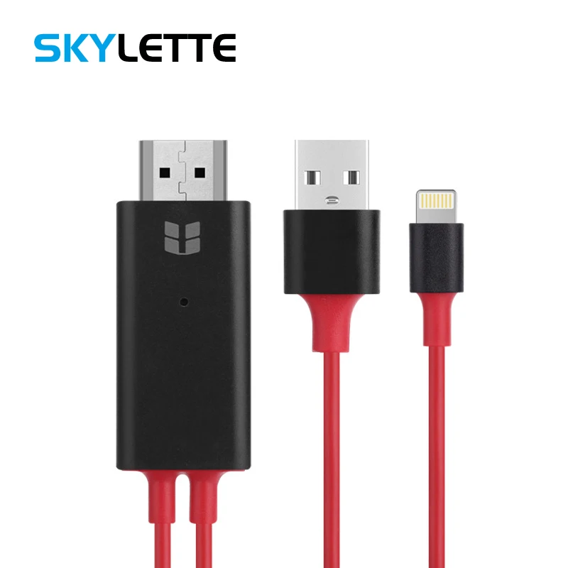 Lightning синхронизации к HDMI мониторы ТВ проектор большой экран адаптер 1080P HD 1 8 м