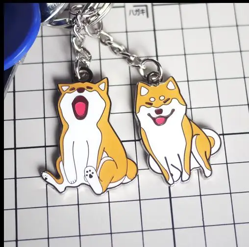 Брелок с логотипом Сиба-ину-доге металлический 3D кулон подарок коллекционные