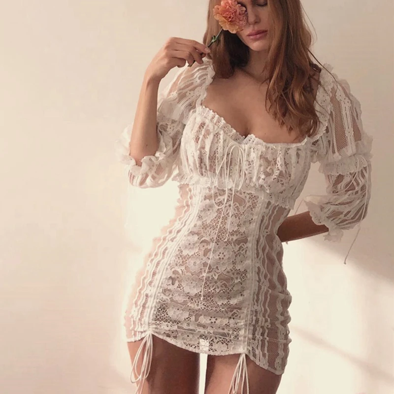 Лето 2019 FOR LOVE стиль взлетно-посадочной полосы платье Для женщин пикантные с