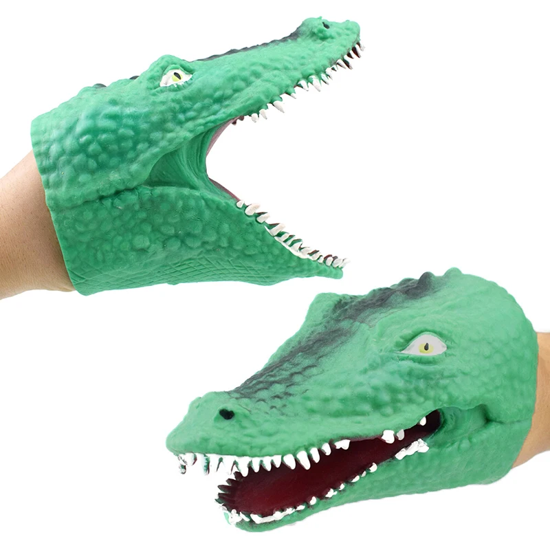 

Мягкая виниловая TPR крокодиловая ручная кукла голова животного детские игрушки подарок фигурка живо детская игрушка