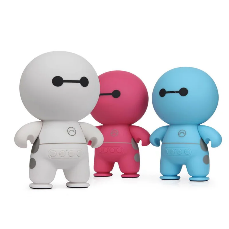 Беспроводная bluetooth колонка с мультипликационным принтом Baymax портативная мини