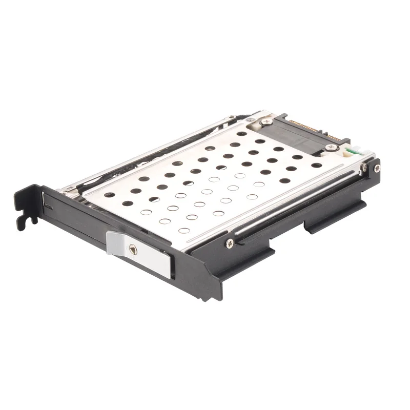 Uneatop 2.5in SATA Tray-less PCI bracket case Internal HDD/SSD mobile rack for PCI expansion slot