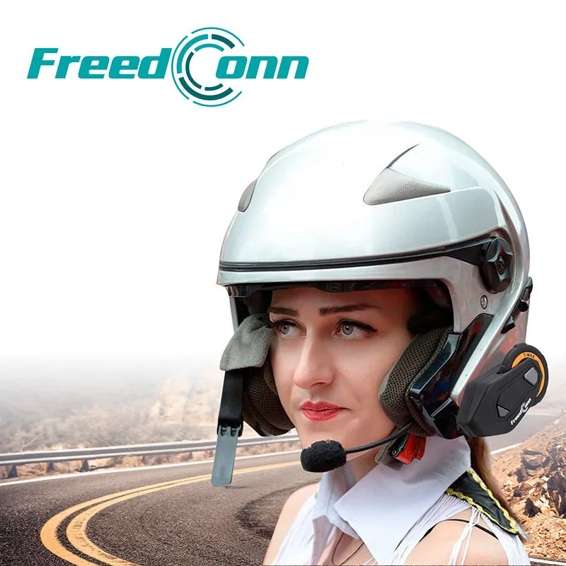 FreedConn 1000 м Bluetooth мотоциклетная гарнитура для шлема 6 всадников групповая