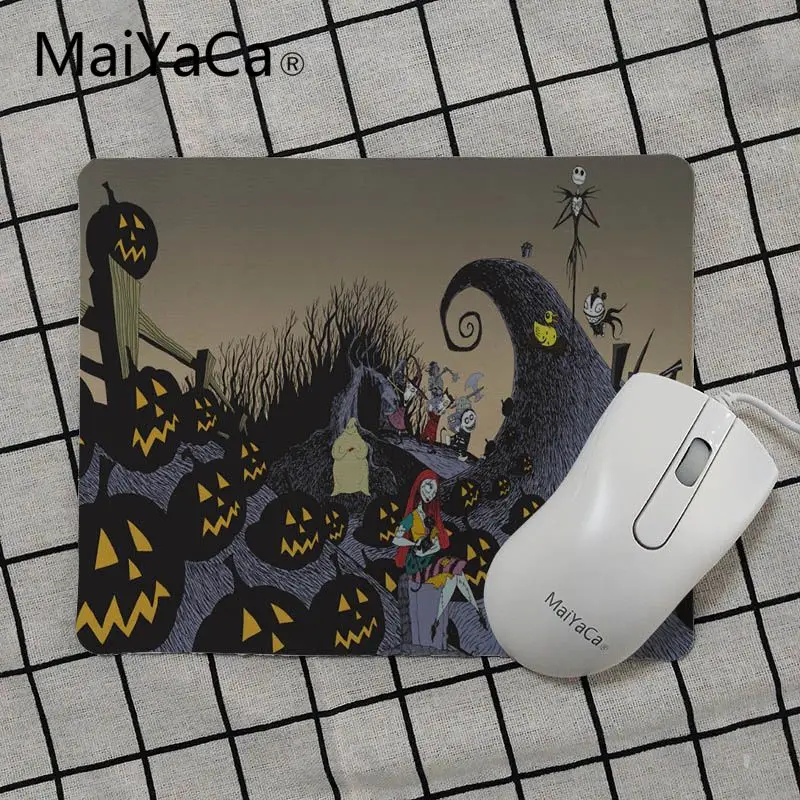 

MaiYaCa Fashion Nightmare Before Halloween Christmas Rubber Mouse Durable Desktop Mousepad office accessory gaming mouse pad