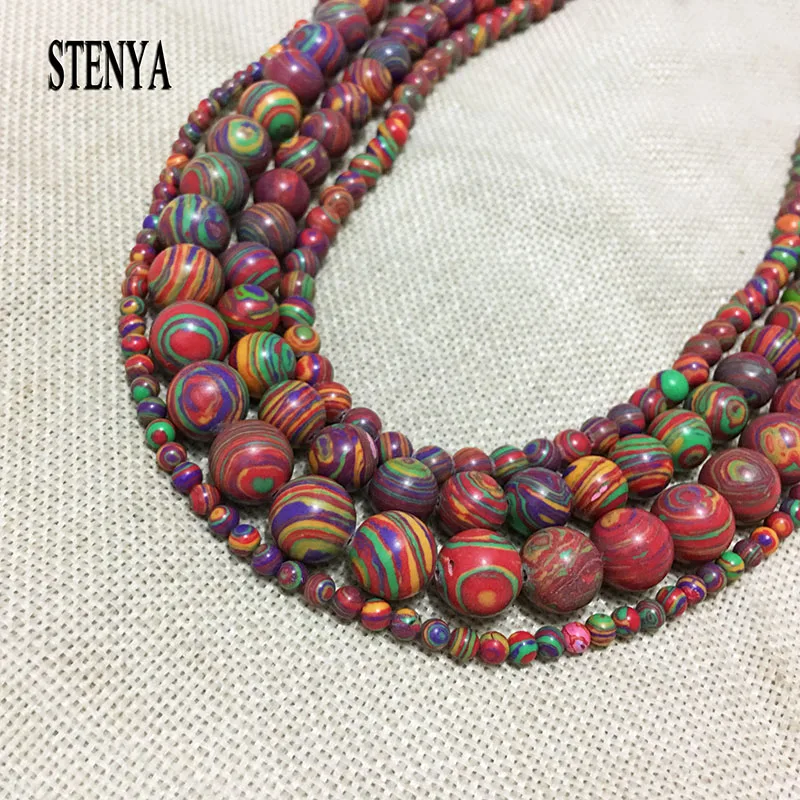 8 мм Декор натуральные камни ювелирные изделия разделители разноцветные