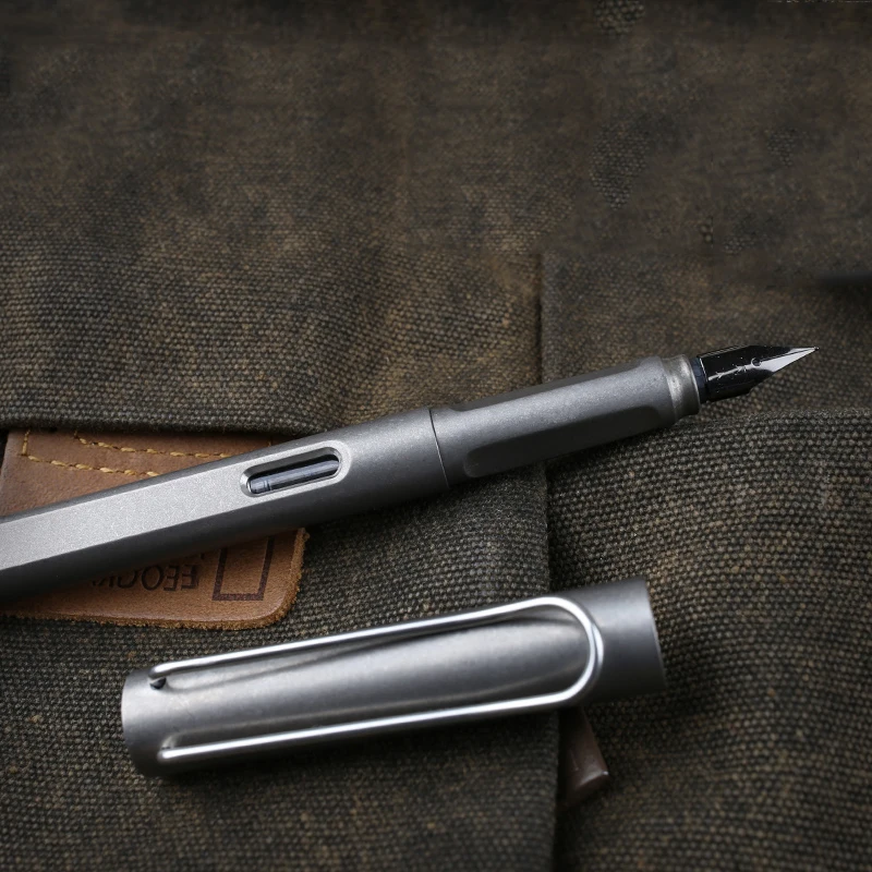 EDC из титанового сплава, тактическая ручка для самозащиты и выживания с многофункциональными портативными зубчатыми инструментами EDC