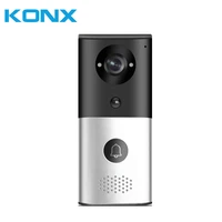 konx kw03 1080p h 264 smart wifi video door phone intercom doorbell wireless unlock ir cut night vision motion decetion alarm