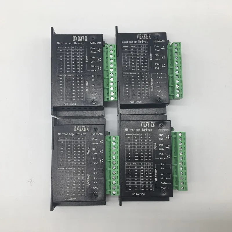 4 шт. Цифровой Драйвер шагового двигателя DC9 42V 4A для 42 57 Nema17 Nema23 3D принтера ЧПУ