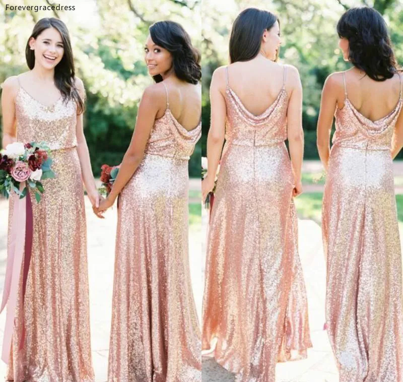 Женское длинное платье подружки невесты Boho с пайетками вечернее в стиле кантри