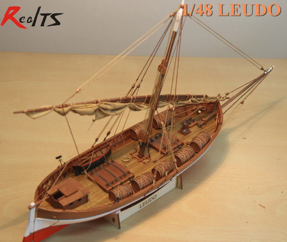 Модель парусника из древесины LEUDO 1/48 430 мм 17 дюймов древний Средиземноморский