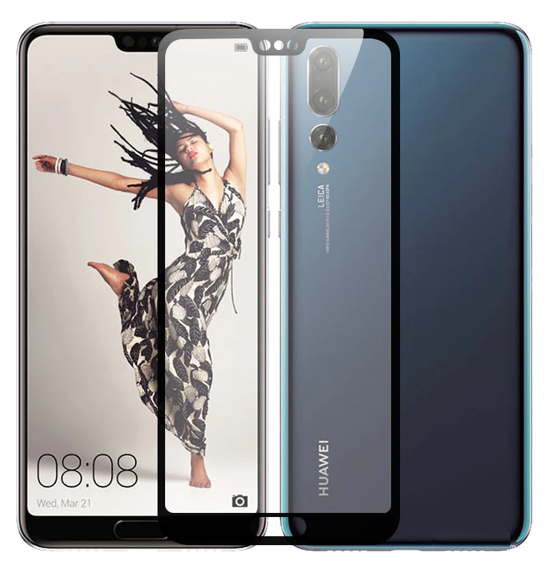 3D закаленное стекло для Huawei P20 полноэкранная Взрывозащищенная защитная пленка Pro