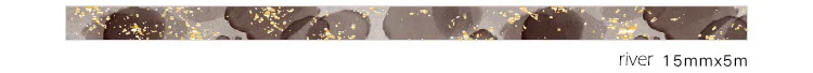 river 15mmX5m 15-40 мм* 5 м каваи кофейная чашка золото Васи клейкие наклейки Скрапбукинг маскирующая лента школьные принадлежности пуля журнал Papeleria sl1551 - Цвет: river 15mmX5m
