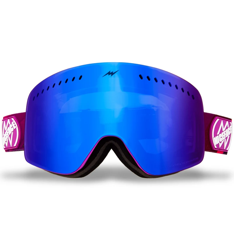 Новые лыжные очки двойные UV400 Анти туман большой личностный узор Лыжная маска для