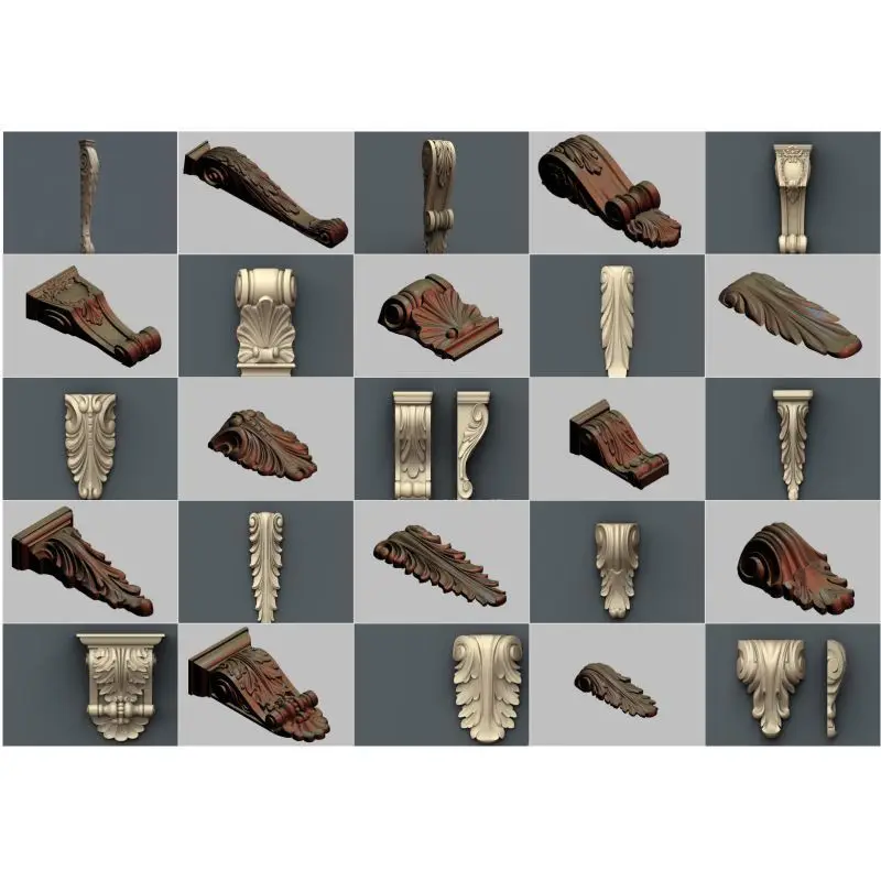 50 шт./компл. декоративная 3d модель STL рельеф для формата ЧПУ stl artcam vectric aspire|stl relief|3d