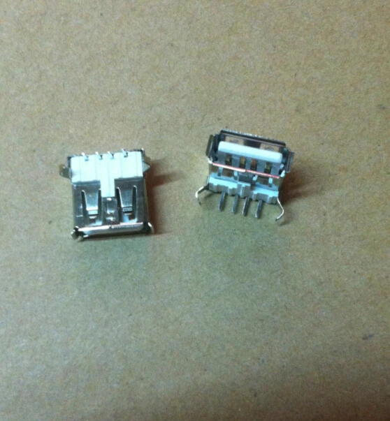 20 шт./лот USB A Тип гнездовой разъем 90 градусов изгиб ноги 4Pin type USB|connector 4pin|connector