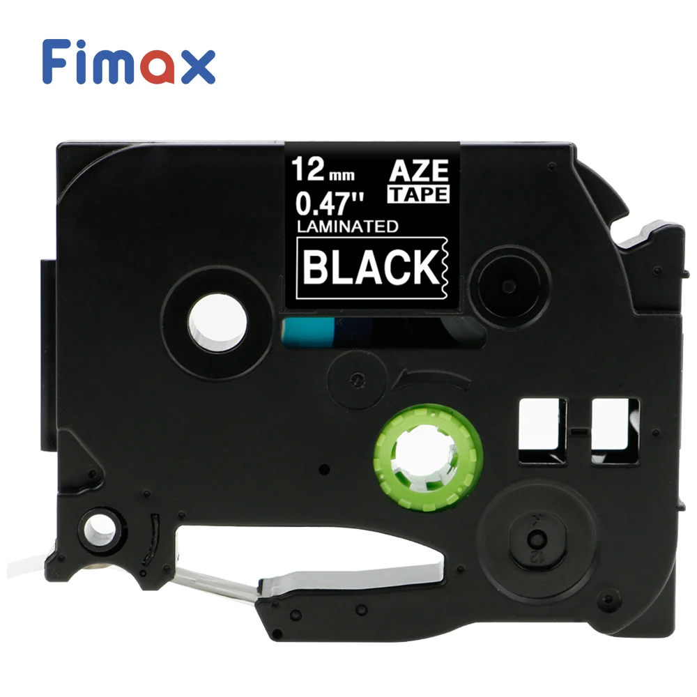 Fimax совместимая с Brother P touch лента для этикеток TZe335 белая на черном принтеров
