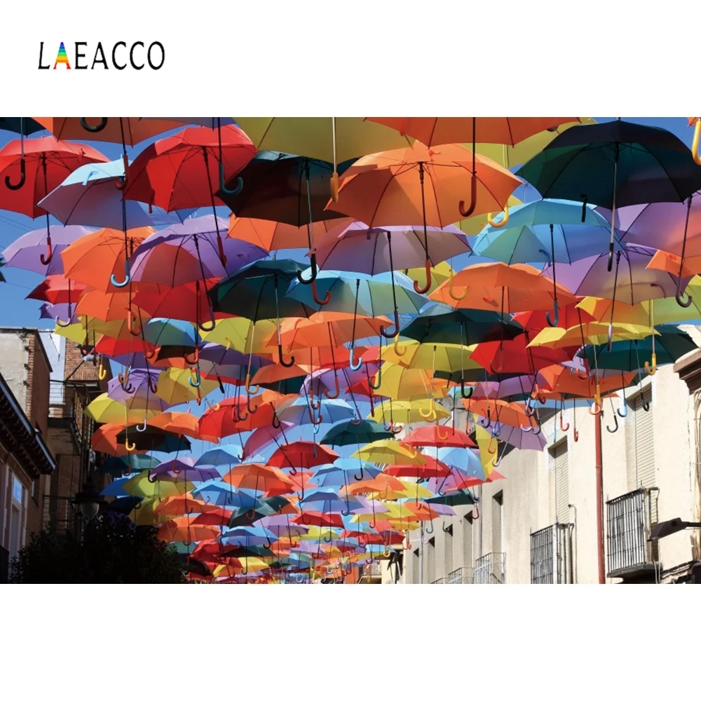 Laeacco красочные Зонты Декор фотосессия фон для фотосъемки ребенка