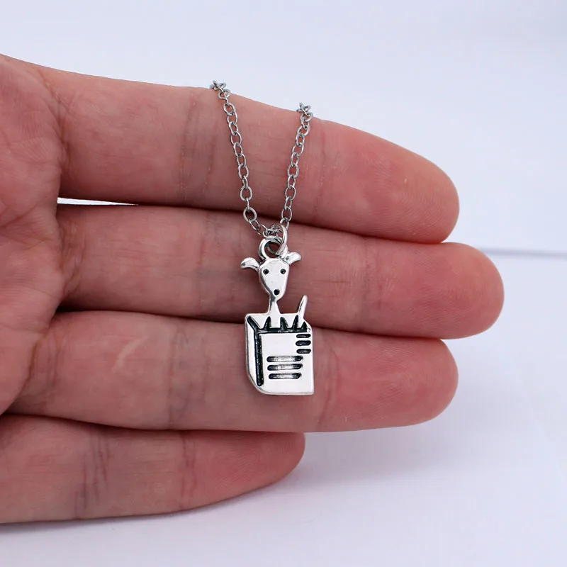 

hzew dog in a box pendant necklace dog necklaces dog gift