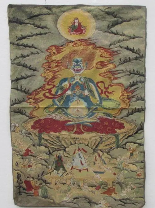 

35.46' /Tibet Nepal thangka tara buddha statue Guan Yin Exorcism peace wealth