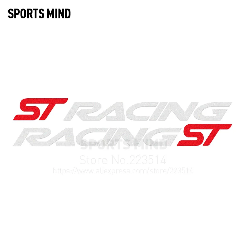 1 Pair SPORTS MIND ST RACING Car Body Stickers For Ford Focus BMW Honda Audi Mercedes Volkswagen Toyota Renault Accessories | Автомобили и