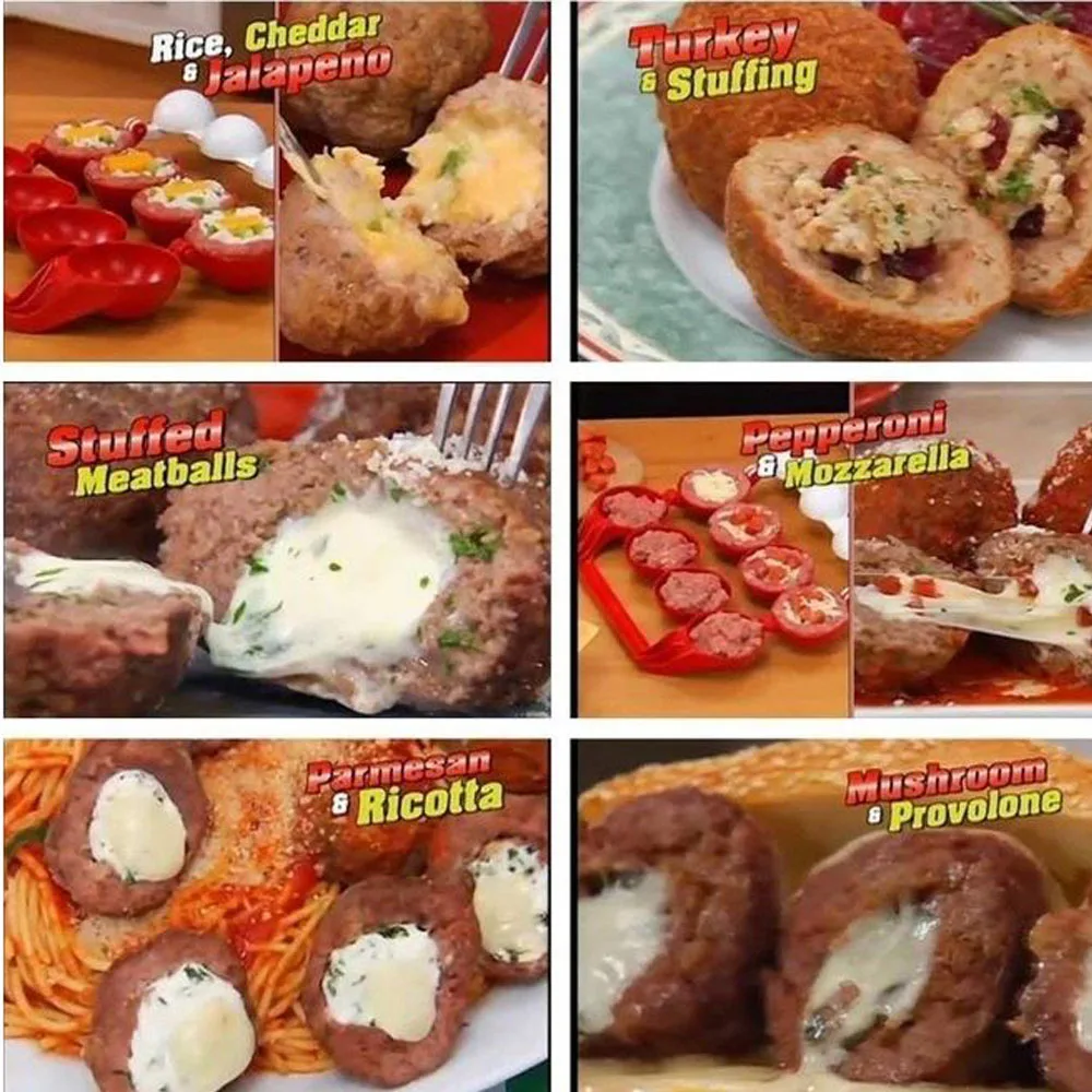 1 шт. Новые Креативные фрикадельки форма Фаршированная Рыба мясные Мячи