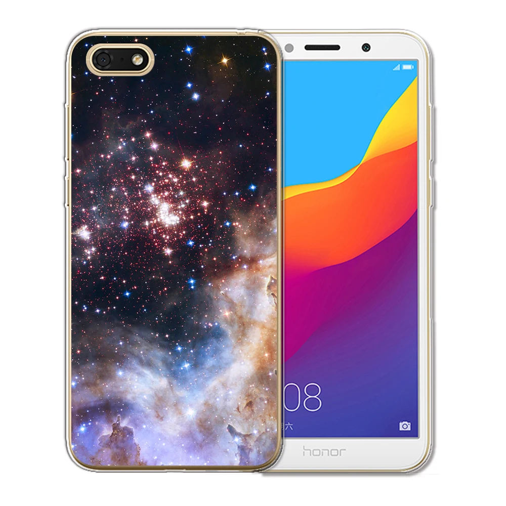 Роскошный чехол для Huawei Nova plus 2 3 3i Y2 II Y6 Y3 2017 мягкий силиконовый телефона etui Starry sky |