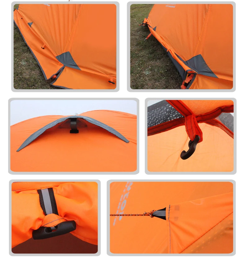 FLYTOP открытый кемпинг палатка для отдыха путешествия 2 человек 3 двойной слой ветрозащитный водонепроницаемый Зимний Профессиональный туристический лагерь палатка