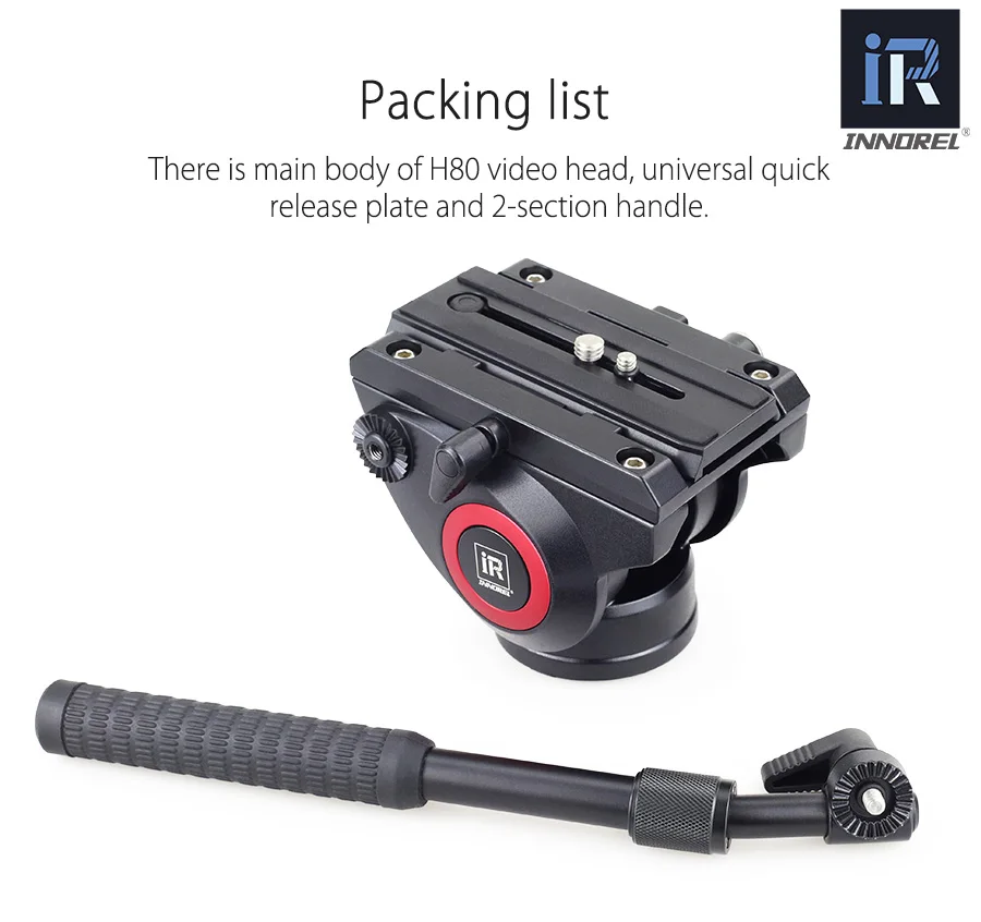 INNOREL H80 видео жидкая головка демпфирования для DSLR штатив монопод ручка панорамная жидкая головка