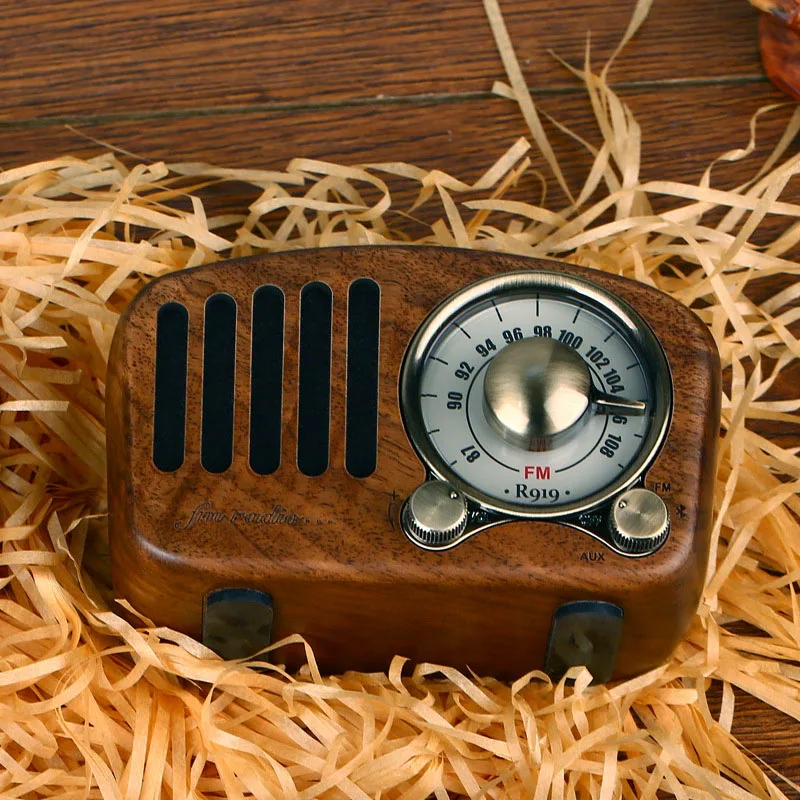 Ретро перезаряжаемый Ностальгический портативный радио Am Fm мини со встроенным