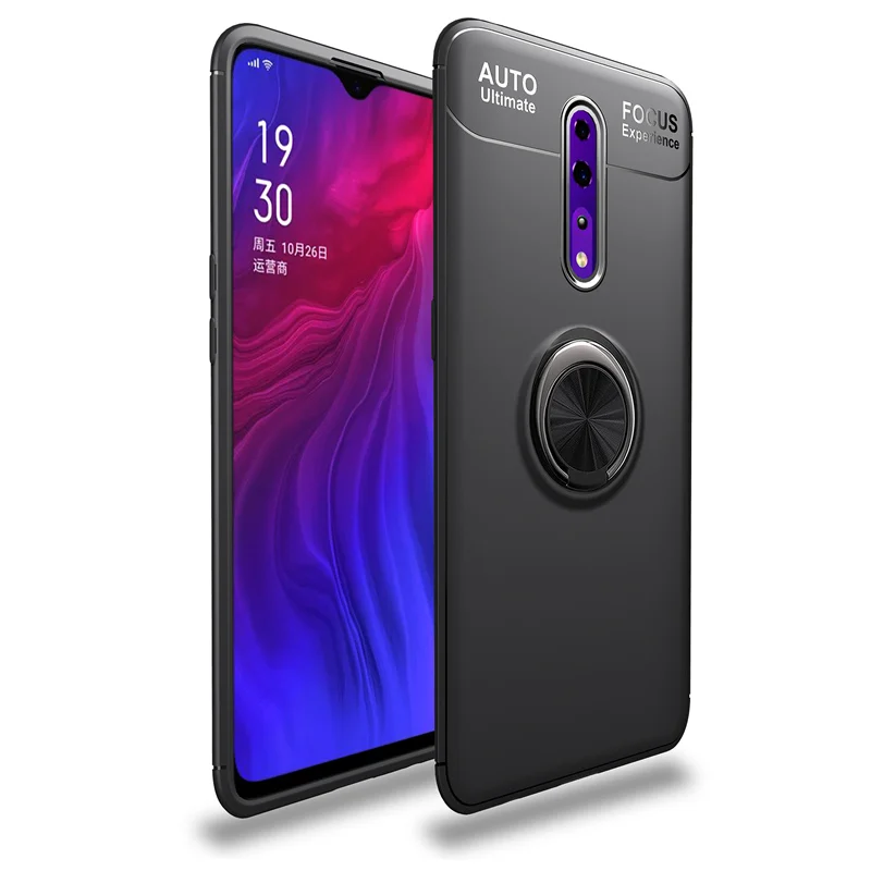 Чехол с кольцом для пальца OPPO Reno Z 10X Zoom чехол телефона автомобильный магнитный