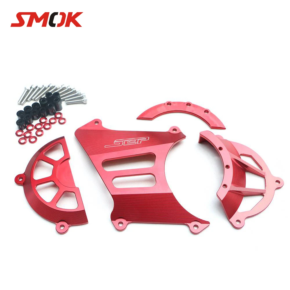 

SMOK Motorcycle Scooter Accessories CNC Aluminum Transmission Belt Pulley Protective Cover Guard Protection For Yamaha BWS X 125