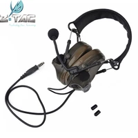 z tactical comtac iii headset c3 dual channel pickup noise reduction headset headphone military airsoft hunting earphone z051
