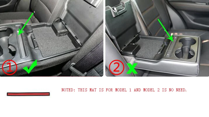 Car Door Gate Slot Mats Cup Armrest Storage Pad Mat For Mazda CX-5 2017 2018 2019 2020 | Groove