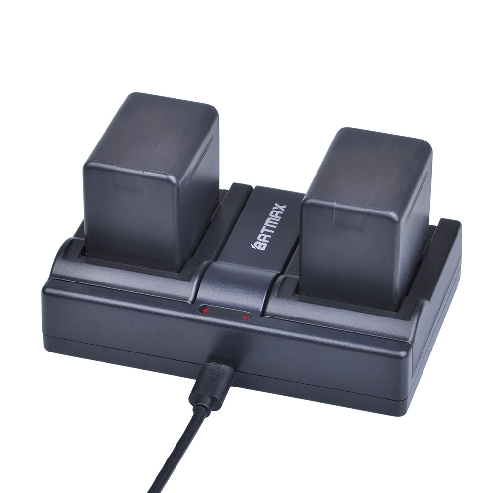 Аккумулятор для фотоаппарата Batmax 2 шт. Φ VBT380 + двойное зарядное устройство USB