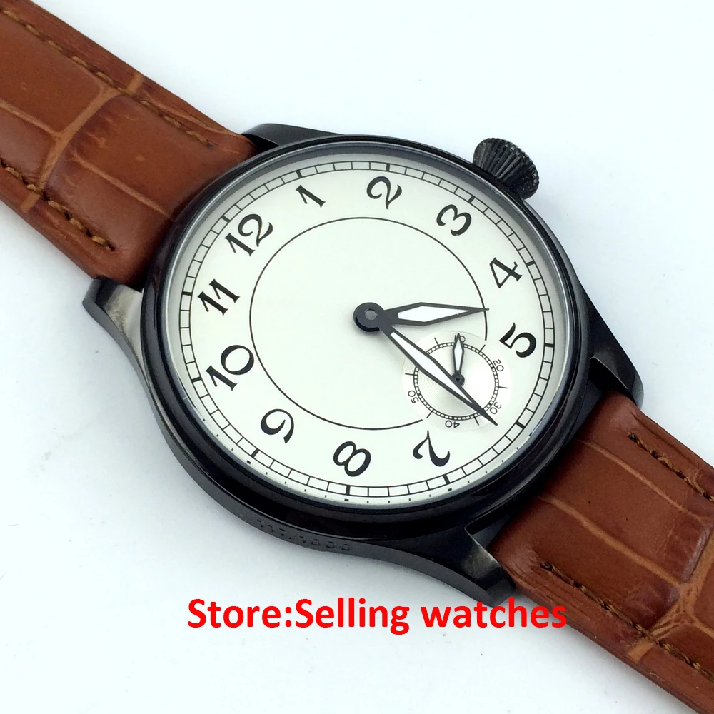 Parnis 6498 мужские часы с белым циферблатом 44 мм|watch men|watch men watchwatch watch |