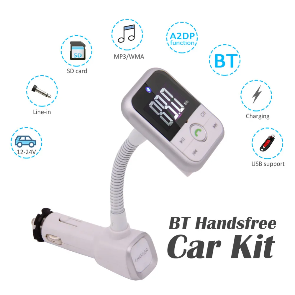 Автомобильный fm передатчик комплект беспроводной связи bluetooth для автомобиля