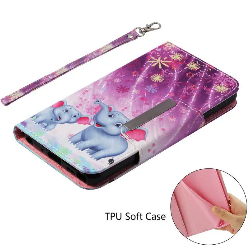 Large Size Magnet Button Phone Case For LG Stylo 4 2018 PU Leather Covers Stylo4 (2018) 16GB 32GB Full Housing TPU Cases |