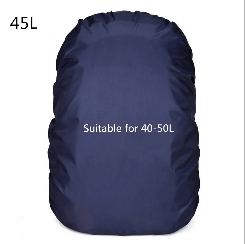 45L Dark blue Mount Chain 20-80L регулируемый водонепроницаемый рюкзак с защитой от пыли дождевик Портативный Сверхлегкий плечевой защита наружные инструменты для пешего туризма - Цвет: 45L Dark blue