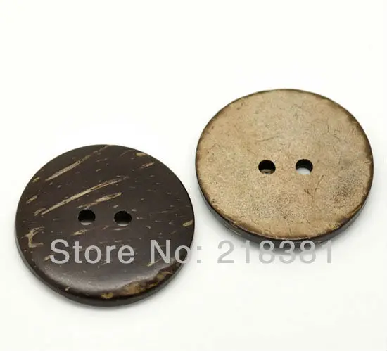 Коричневая Кокосовая оболочка 50 шт. Фотофон скрапбукинг 30 мм|button industrie|button