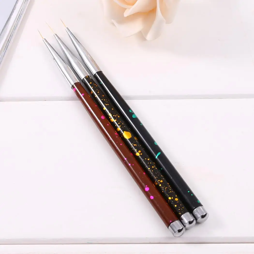 Ручка профессиональная средняя картина искусство для ногтей инструмент длинный