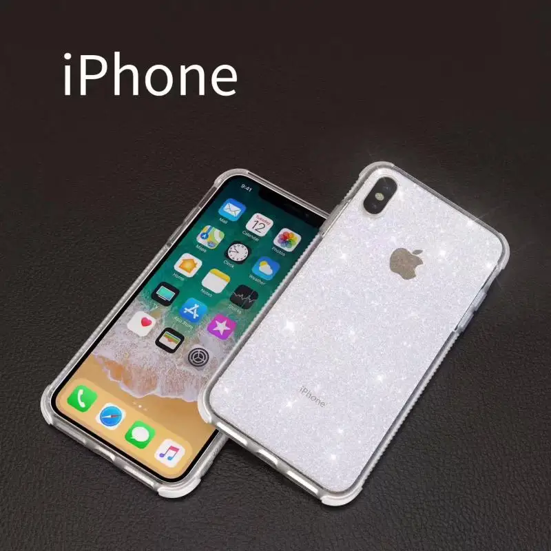 Черные красные синие чехлы из ТПУ для iPhone X 8 8Plus 7 7Plus 6 6s Plus защита на 360 градусов