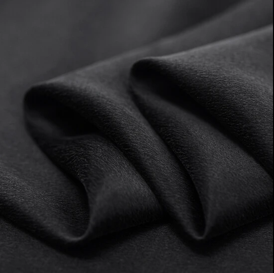 100% Pure Mulberry черный шелковый атлас 26 Муми песок стиральная шелк ткани пошив юбки