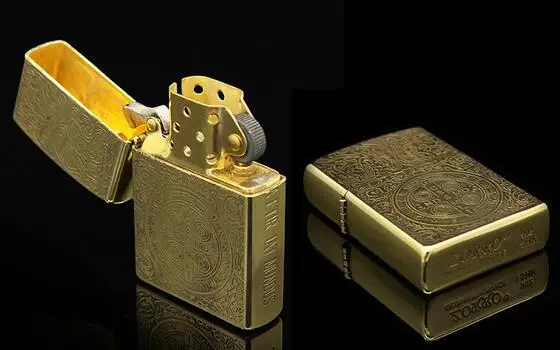 Оригинальный металлической меди травления Константин керосиновая Зажигалка