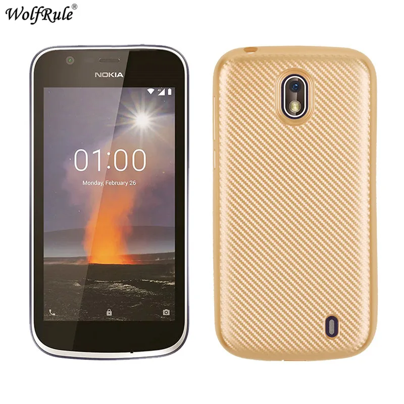 Gold Чехол s для Nokia 1, мягкий силиконовый чехол-бампер из ТПУ, чехол для телефона, чехол для Nokia 1, чехол для Nokia 1 чехол 4,5'' - Цвет: Gold