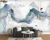 beibehang wall paper custom photo wallpaper mural zen mood abstract ink landscape wall decorative painting papel de parede