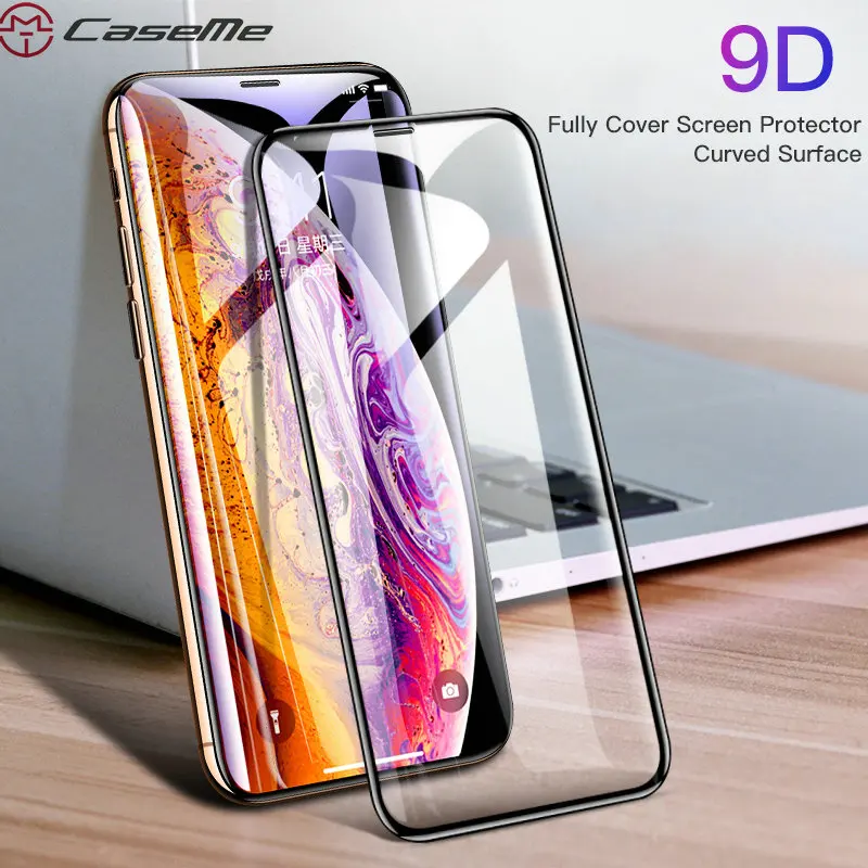 WHATIF 9D протектор экрана из закаленного стекла для iPhone X Xs Max XR 6 7 8 plus переднее стекло