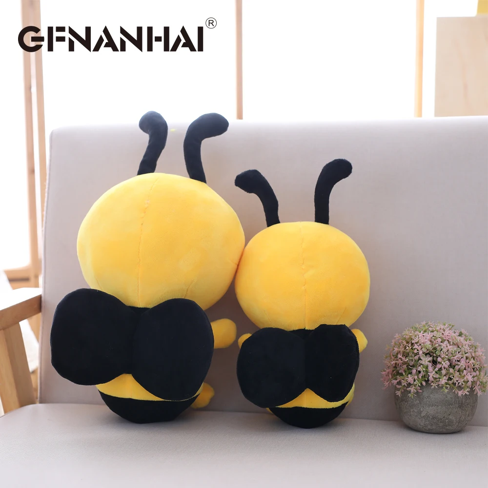 1 шт. 20 см kawaii honeybee плюшевая игрушка милая маленькая Пчелка с крыльями детские